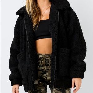 I.AM.GIA black teddy coat